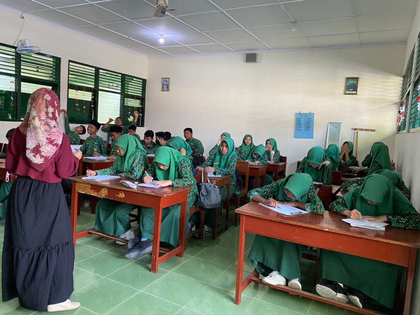 Siswa Kelas IX MTs Negeri 3 Sleman Ikuti Tes Peminatan