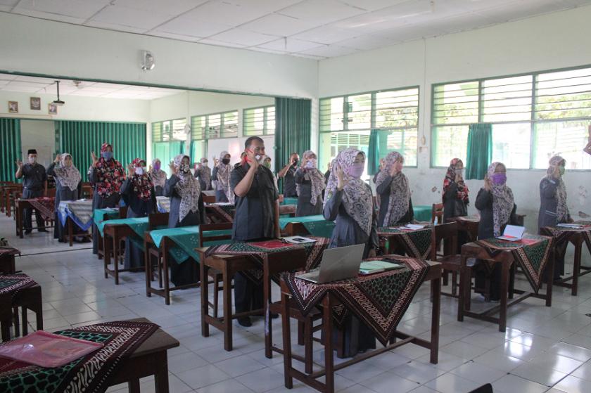 MTsN 3 Sleman Adakan Workshop  Evaluasi Diri Madrasah