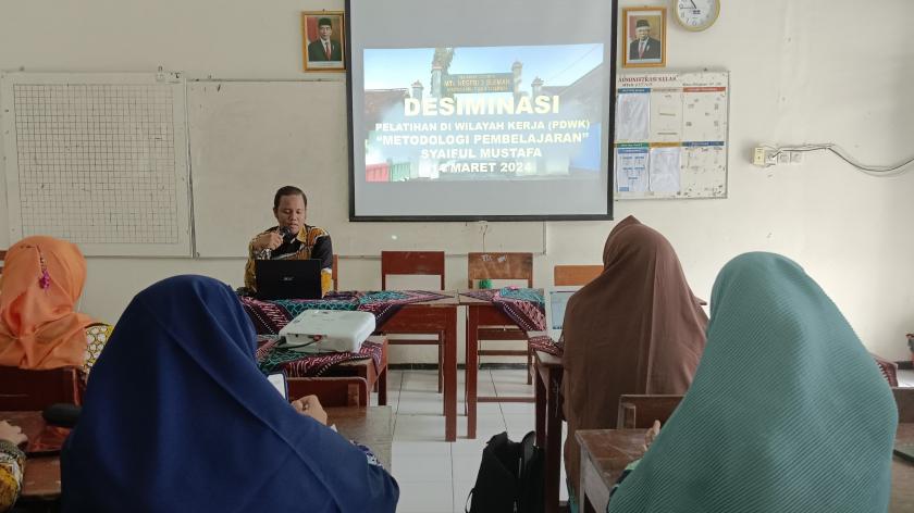 Guru MTsN 3 Sleman Gelar Diseminasi Pasca- Pelatihan Metodologi Pembelajaran BDK Semarang