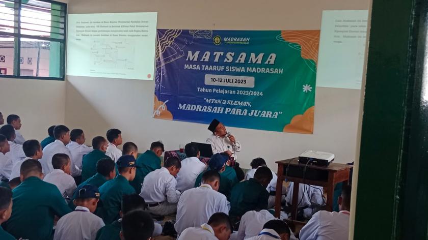 Hari Pertama Matsama, Calon Siswa Baru MTsN 3 Sleman Antusias Ikuti Materi Sejarah