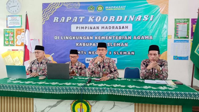 MTsN 3 Sleman Tuan Rumah Rakorpim Kementerian Agama Kabupaten Sleman