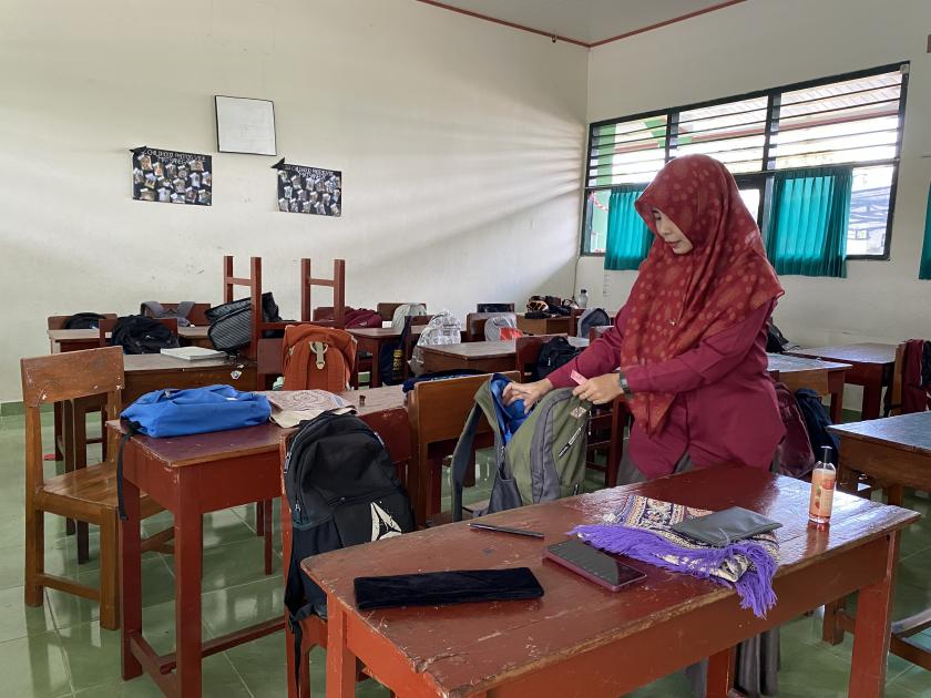 Tegakkan Nilai Kedisiplinan Siswa, MTs Negeri 3 Sleman Adakan Razia