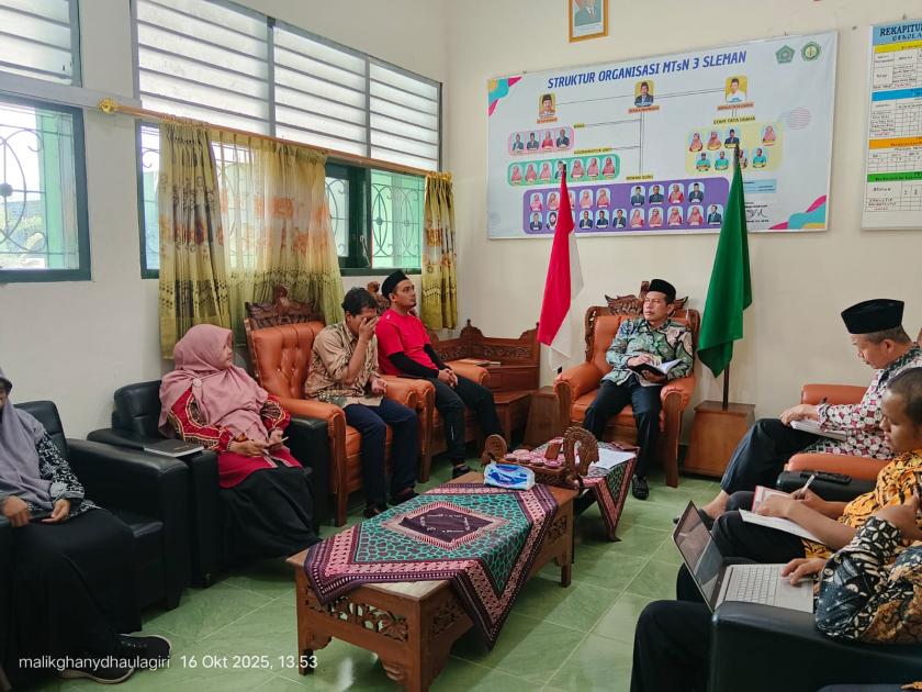 Sukseskan TO Perdana, Panitia TKA MTsN 3 Sleman Gelar Kordinasi