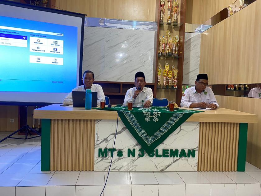 Persiapkan PKKM, MTs Negeri 3 Sleman Adakan Rapat Koordinasi