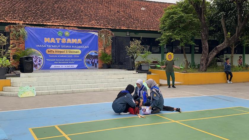 Spektakuler, Demonstrasi PMR Guncang Panggung Matsama MTs Negeri 3 Sleman