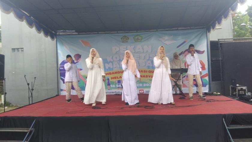 Targetkan Juara,Tim Nasyid MTs Negeri 3 Sleman Tampil Maksimal di Ajang PKM