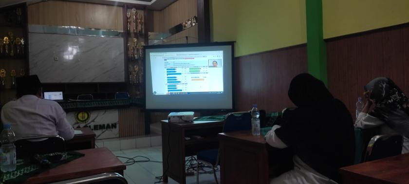 MTs Negeri 3 Sleman Gelar Rapat Daring Persiapan Penilaian Pendahuluan PMZI Tahun 2025
