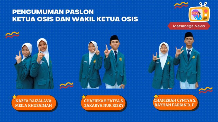 MTs Negeri 3 Sleman Umumkan Paslon Ketua OSIS dan Wakil Ketua OSIS Periode 2024/2025