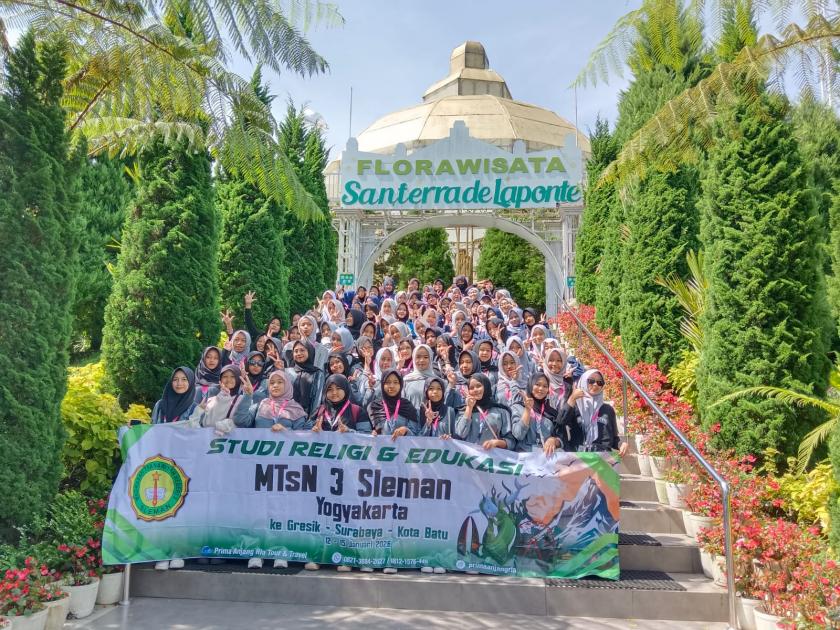 Siswa MTsN 3 Sleman Jelajahi Keindahan dan Wahana Santerra de Laponte dalam Studi Edukasi