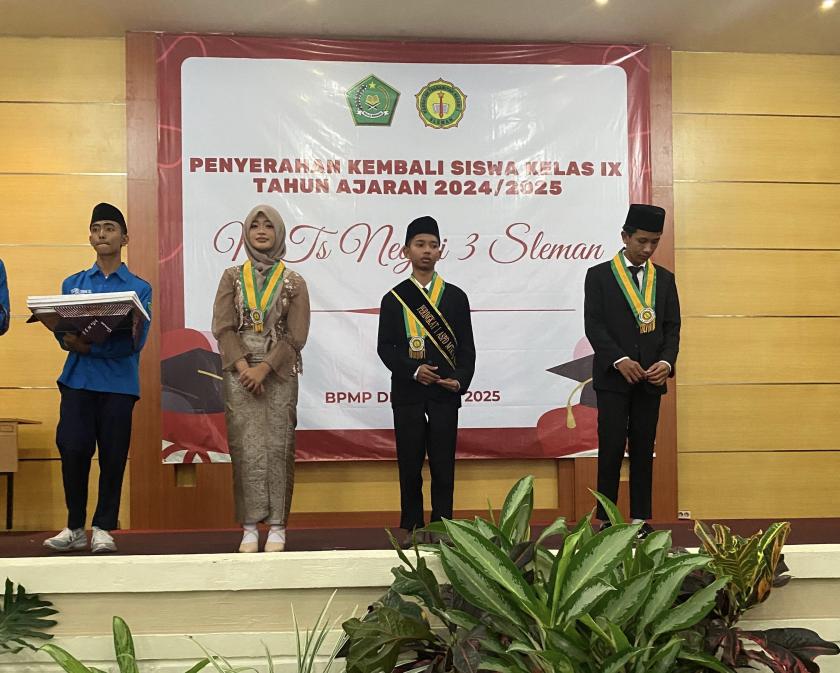 Penyerahan Kembali Siswa Kelas IX TP. 2024/2025, Ini Kesan mereka untuk MTsN 3 Sleman