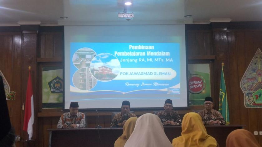 Siap Laksanakan Pembelajaran Mendalam MTsN 3 Sleman Ikuti Pembinaan Pembelajaran Mendalam Jenjang MTs Kabupaten Sleman