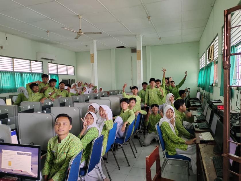 Uji Kesiapan Sistem dan Siswa, MTsN 3 Sleman Mengadakan Gladi Bersih TKA Sesi 2