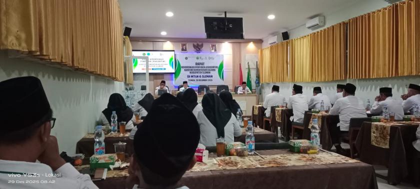 Satukan Langkah, Kuatkan Sinergi: Pimpinan MTsN 3 Sleman Hadiri Rakorpim Kemenag Sleman