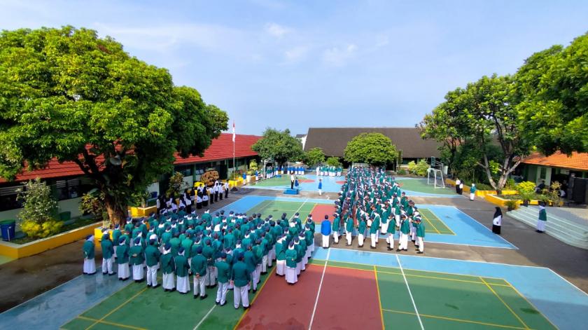 Tanamkan Jiwa Kepahlawanan, MTs N 3 Sleman Adakan Upacara