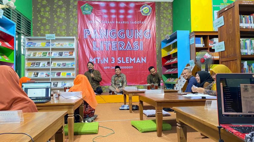Perpusda Sleman Laksanakan Pembimbingan Persiapan Akreditasi  Perpustakaan Daarus Saqofah